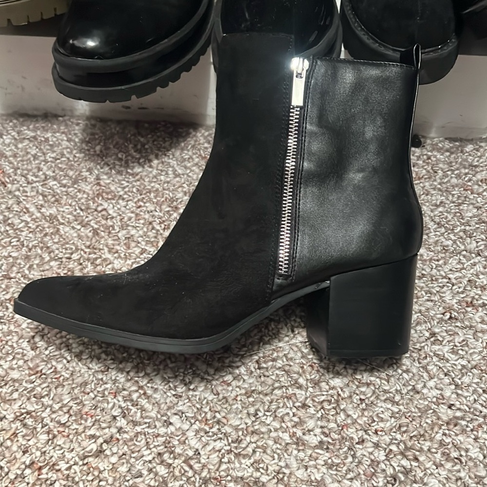 Leather and suede madden girl